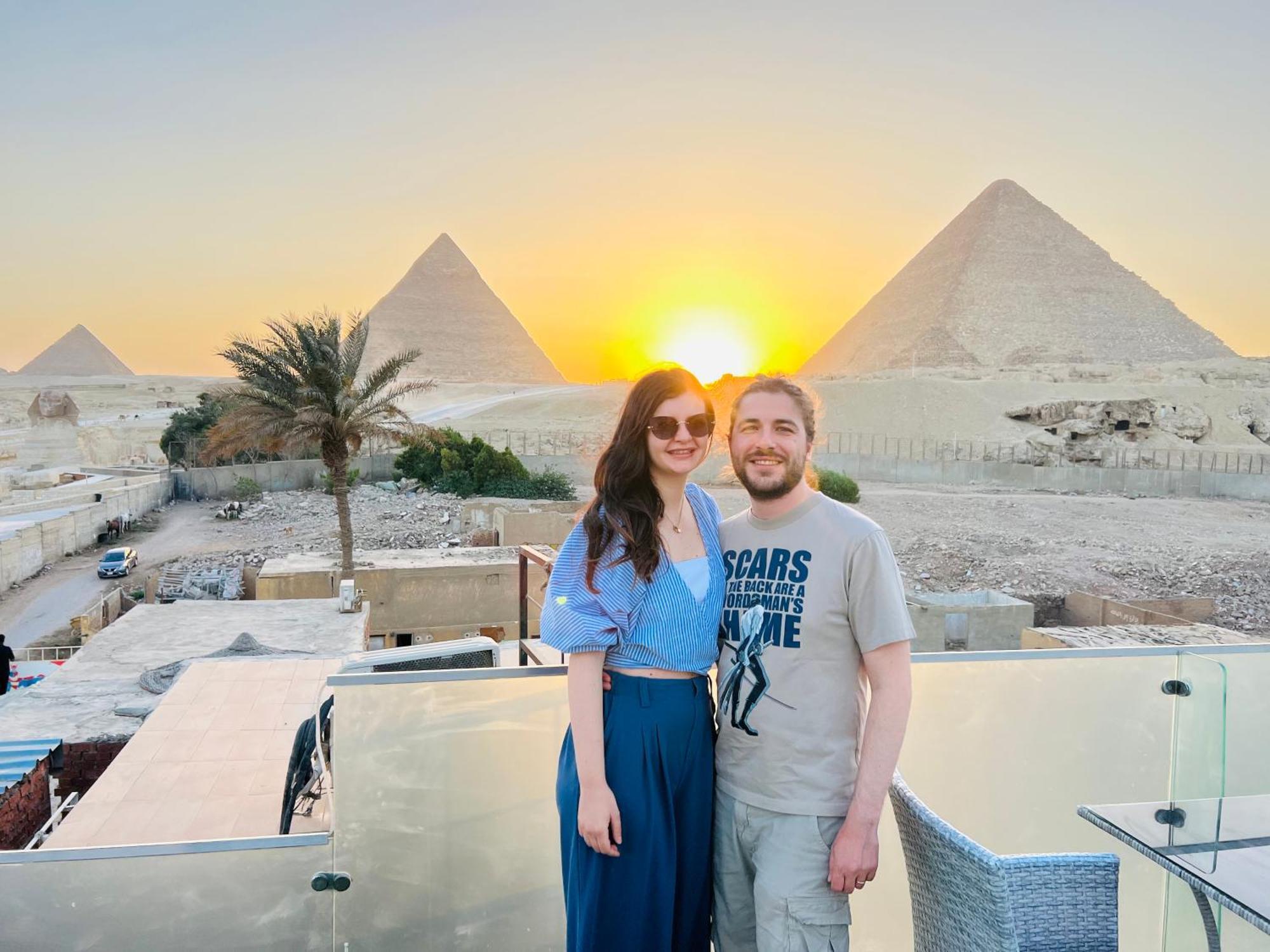 Blue Scarab Pyramids View Hotel Cairo Exterior photo