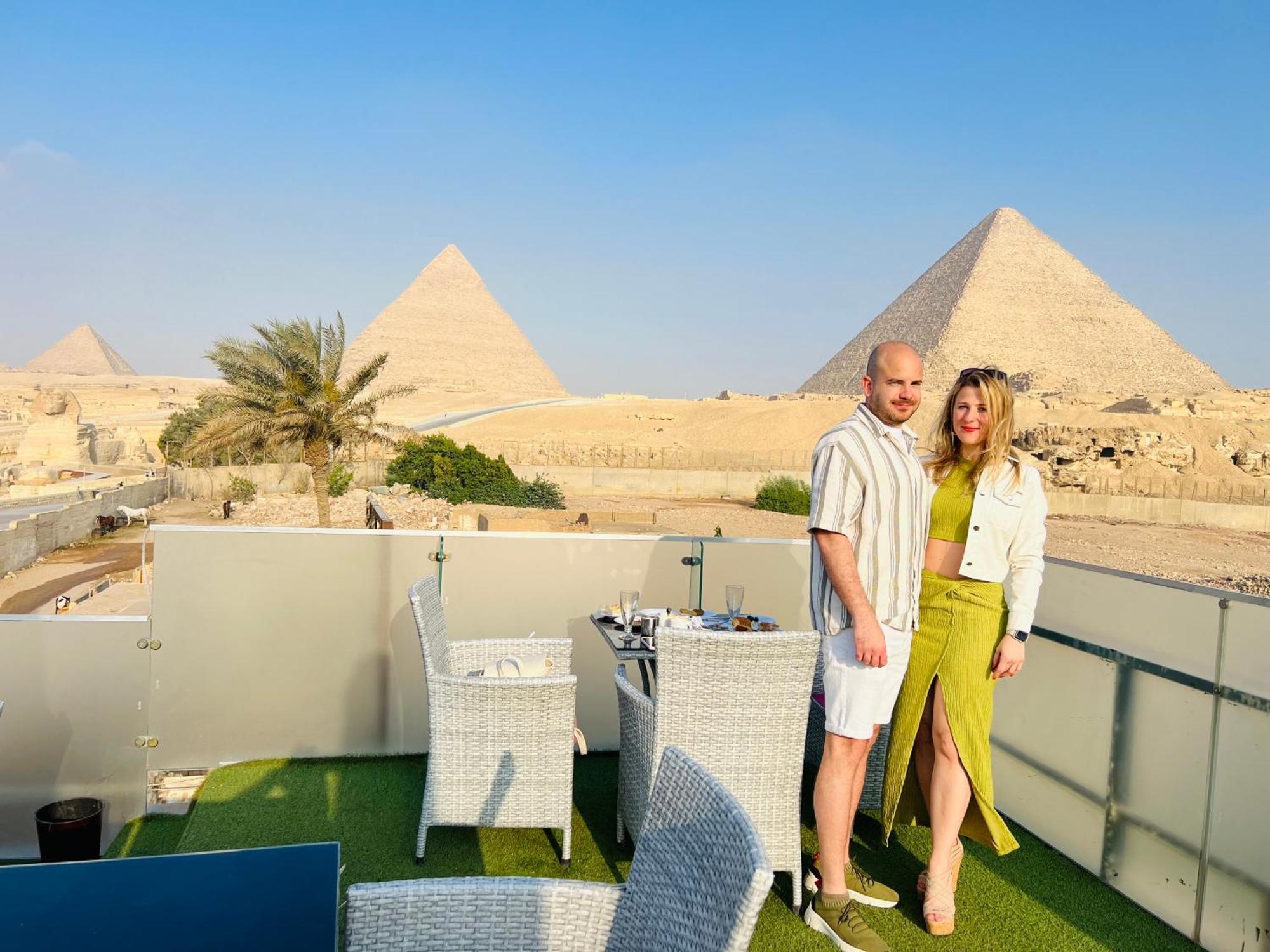 Blue Scarab Pyramids View Hotel Cairo Exterior photo