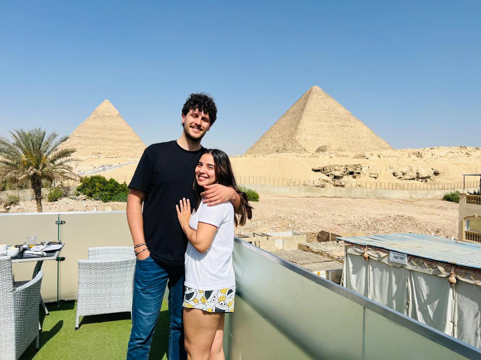 Blue Scarab Pyramids View Hotel Cairo Exterior photo